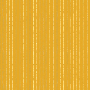 Golden Mustard -Ivory Sketchy Stripe