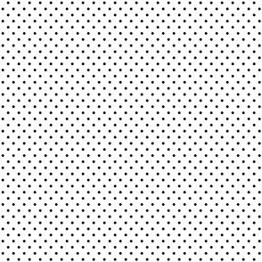 Polka Dots in Retro Bold, Black and White