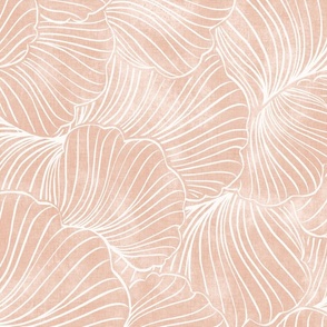 abstract Minimalism Monochrome textured organic waves _ peach  fuzz and cream neutrals_  jumbo  scale