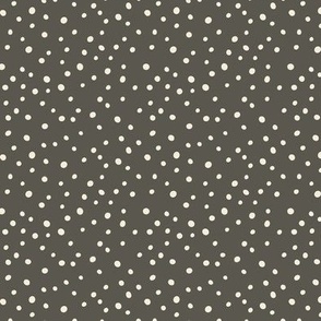 Mini Polka Dots in Ash Brown