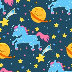 Space pattern pony
