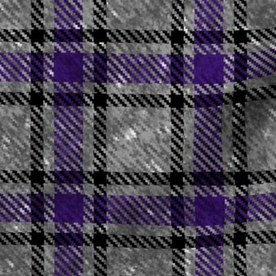 (Large) Urban Streetwear Textured Tartan Plaid Purple