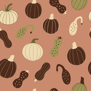 pumpkin, gourd, homestead, cozy fall, autumnal, squash, copper background (large)