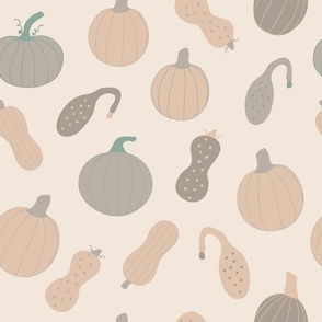 pastel pumpkin, gourd, homestead, cozy fall, autumnal, squash (large)