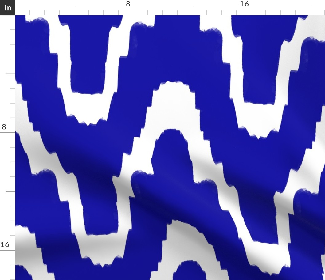 only blue waves-ikat