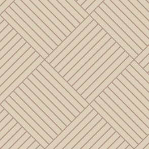 Brown striped panelling - diamond striped neutral latte linear slat cladding
