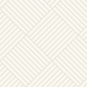 Cream striped panelling - diamond striped magnolia ivory linear slat cladding