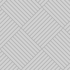 Grey striped panelling - diamond striped neutral silver linear slat cladding