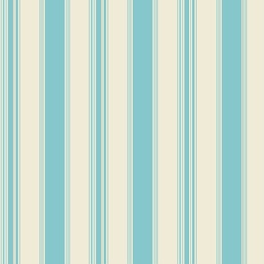 Large 24'' Sea Stripes Light Blue