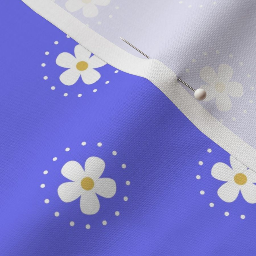 Simplicity - Minimalist Floral on Blue