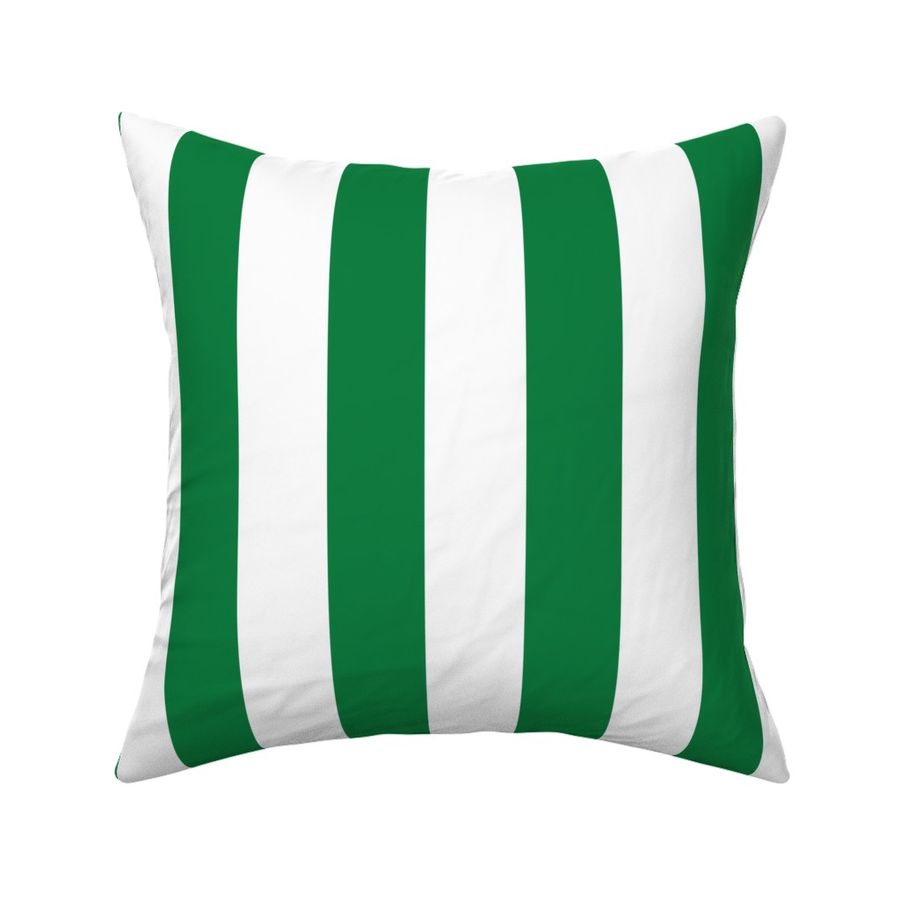 Small - 2" wide Awning Stripes - Bright Kelly Green - White