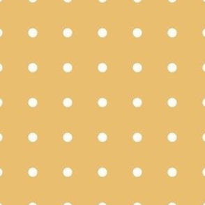 Basic Polka Dots .25" in Golden Mustard Yellow