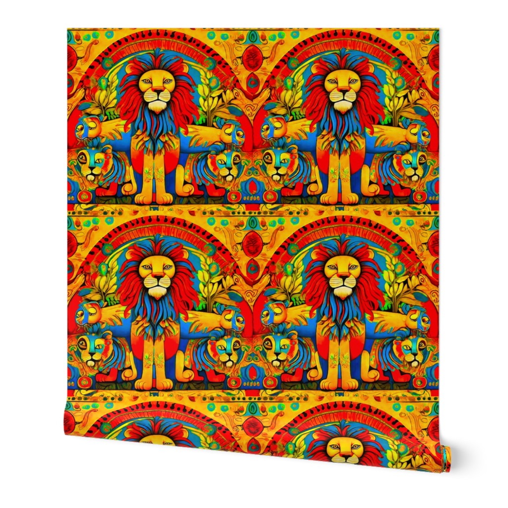 XL sclae boho lions