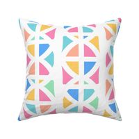 Playful Colorful Abstract Geometric in Vibrant Rainbow Colors - Large - Color Confident, Playful Kids, Colorful Kid's Room, Bright Playroom