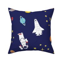 'Rocket Boy'  Outer Space Astronaut Navy Large Scale