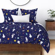 'Rocket Boy'  Outer Space Astronaut Navy Large Scale
