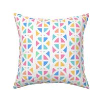 Playful Colorful Abstract Geometric in Vibrant Rainbow Colors - Medium - Playful Kids, Colorful Kid's Room, Bright Playroom