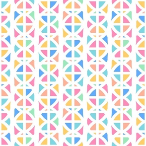 Playful Colorful Abstract Geometric in Vibrant Rainbow Colors - Medium - Playful Kids, Colorful Kid's Room, Bright Playroom