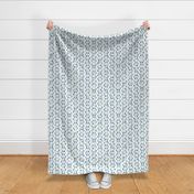 Playful Abstract Geometric in Muted Blue and Green - Medium - Boy's Room,  Blue-Gray and Sage Green, Modern Geometric