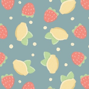 Summertime Lemons and Strawberries