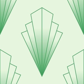 Light Green Art Deco Diamond | Large