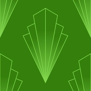 Forrest Green Art Deco Diamond | Large