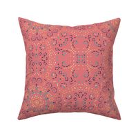 Kaleidoscope Garden Medium Pink with Embroidery Illusion