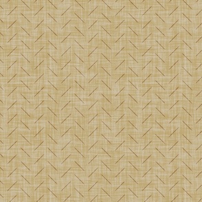 S. Minimal herringbone on linen texture simple brown arrow lines on warm beige