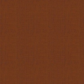Faux Burlap hessian woven solid in Rusty brown