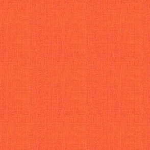 Faux Burlap hessian woven solid in Coral orange