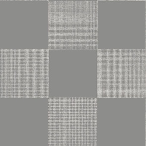 check weave - architectural grey_ coolest white - hand drawn texture