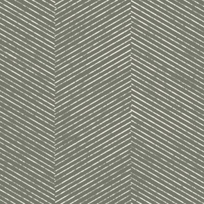 hand drawn textured twill weave - creamy white_ limed ash green - stripes