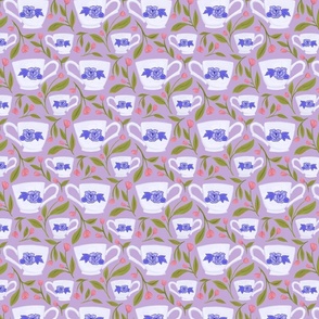 Teacups, purple (small)