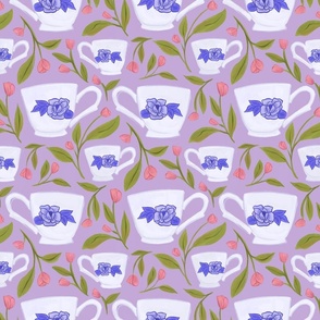 Teacups, purple (big)