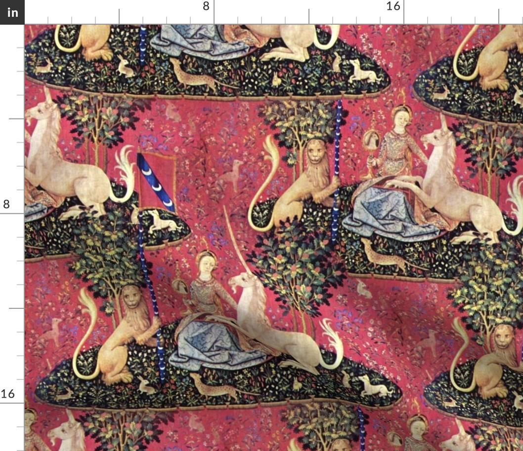 The Lady & The Unicorn Tapestry ~ Medium