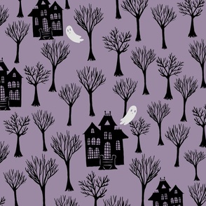  Haunted House Purple