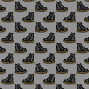 Combat Boots (Grey Gray small scale)