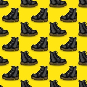 Combat Boots (Caution Tape Yellow)