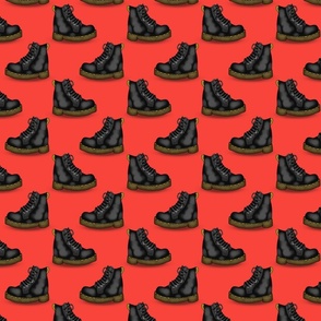 Combat Boots (Red small scale)