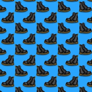 Combat Boots (Electric Blue small scale)