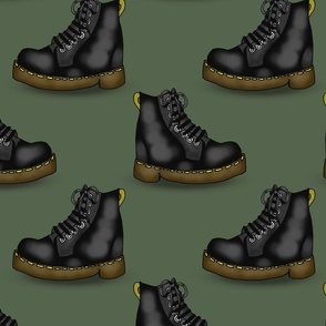 Combat Boots (Army Green large scale)