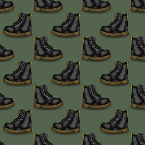 Combat Boots (Army Green)