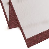 Damask with floral and leaf motifs in burgundy on antique rose - small