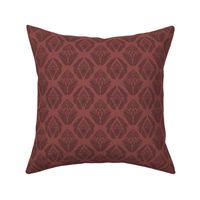 Damask in Antique Rose and Burgundy - Small Version