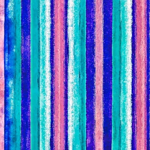 blue purple watercolor stripes L