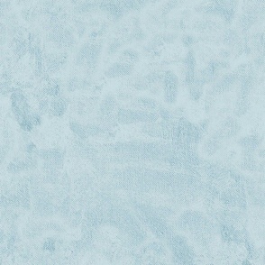 Rustic linen texture on polar sky blue - solid block colour