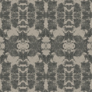 Marigny Tonal Texture Botanical Abstract in Delicate Black and Taupe