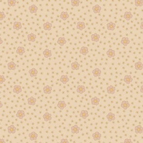 Ditsy Floral In Beige//8"