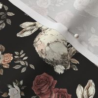 Cute Vintage Bunnies and Roses