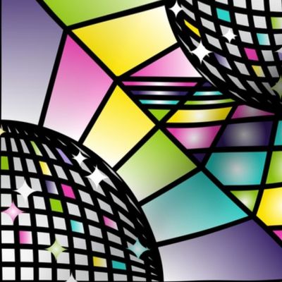 (XL) Dance Party Disco Ball Dance Floor Party Lights
